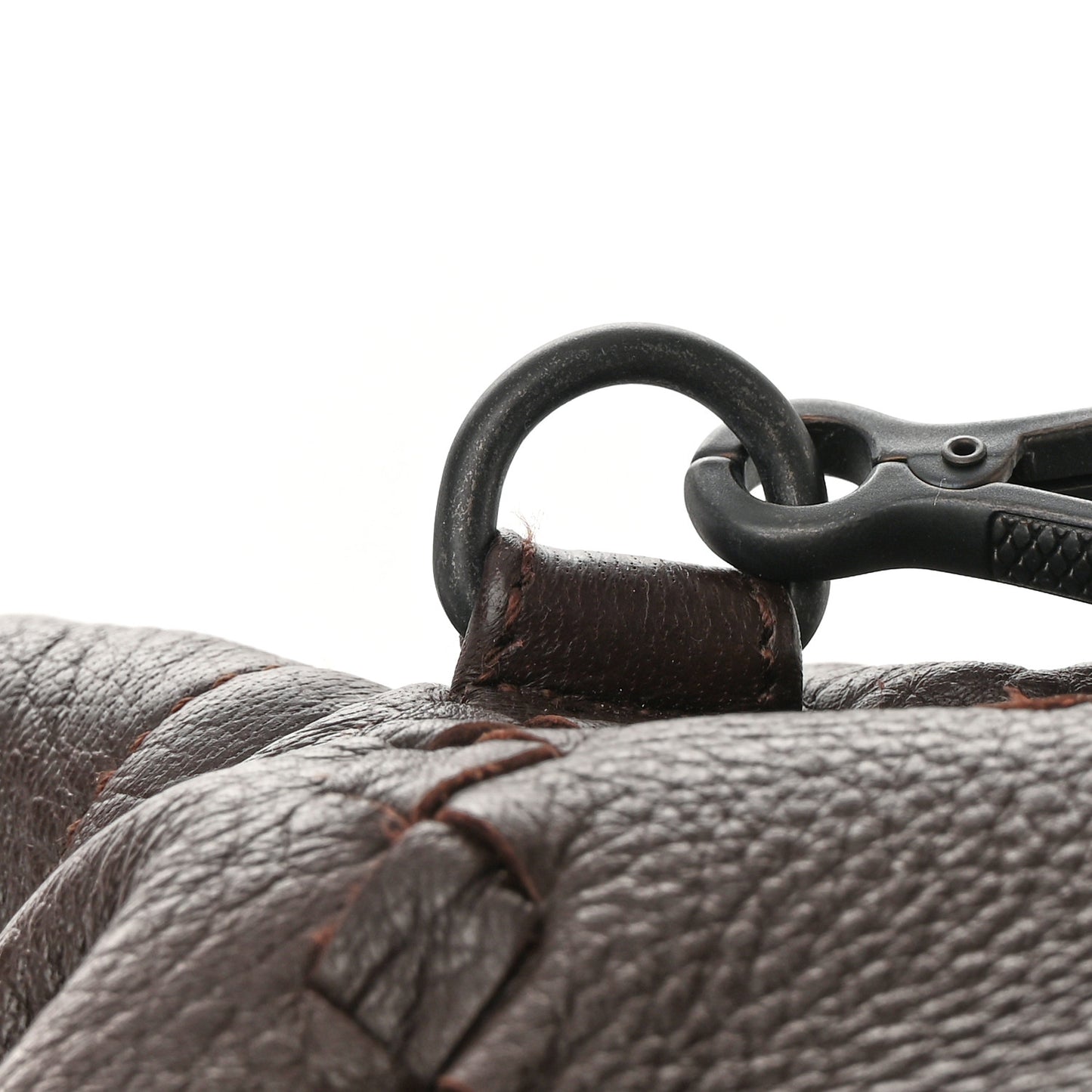 Cervo Intrecciato Satchel Ebano