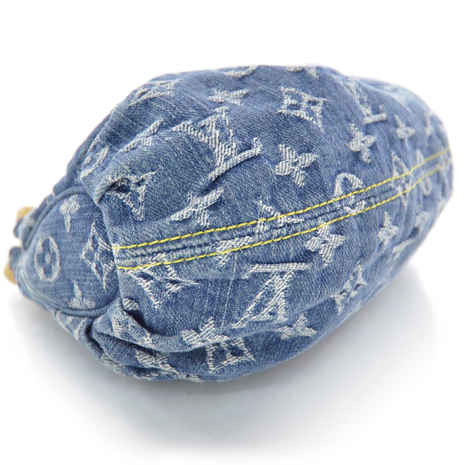 Louis Vuitton Denim Pleaty Blue 4 of 7