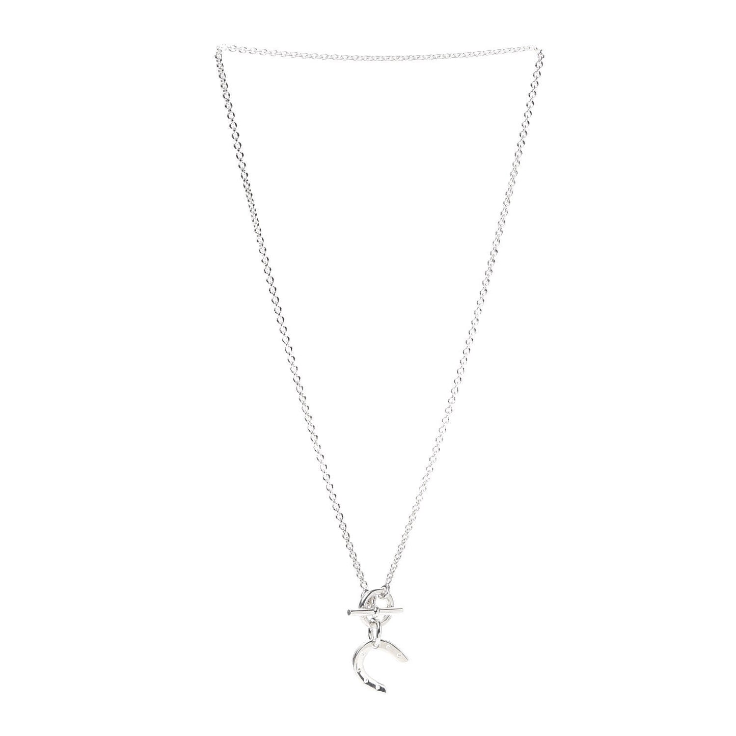 Sterling Silver Horseshoe Toggle Necklace