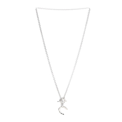 Hermes Sterling Silver Horseshoe Toggle Necklace 3 of 5