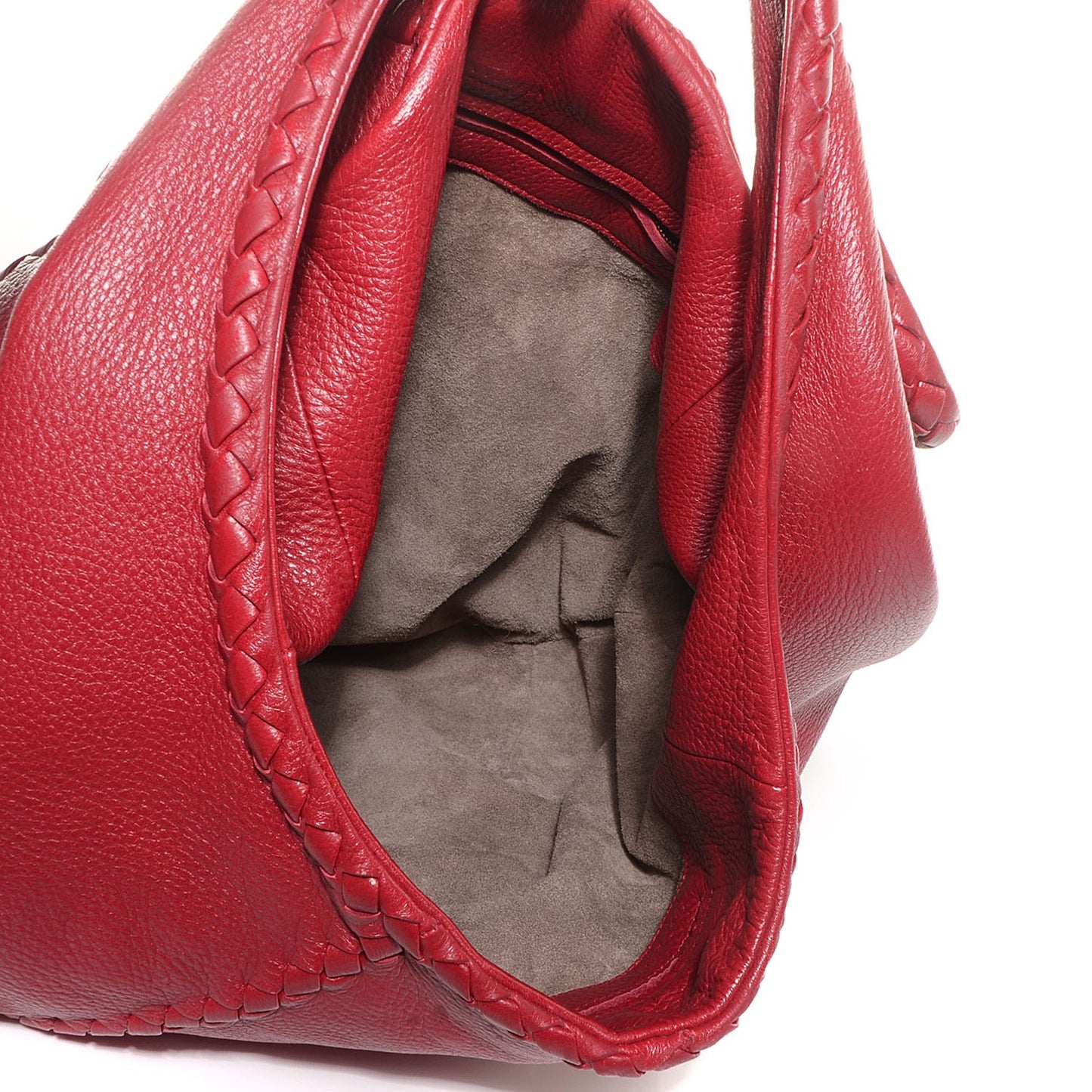 Cervo Deerskin Large Hobo Scarlet