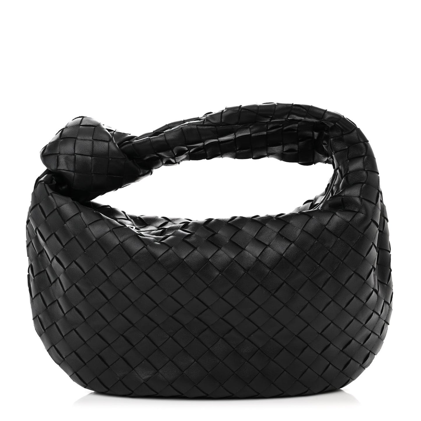 Nappa Intrecciato Teen Jodie Hobo Black