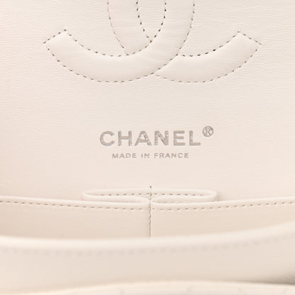 Chanel Caviar Quilted Medium Double Flap White 6 of 12