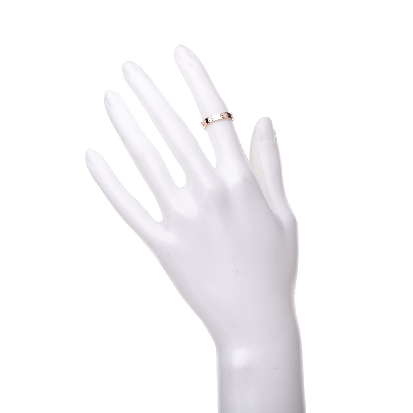 18K Pink Gold 3.5mm LOVE Wedding Band Ring 48 4.5