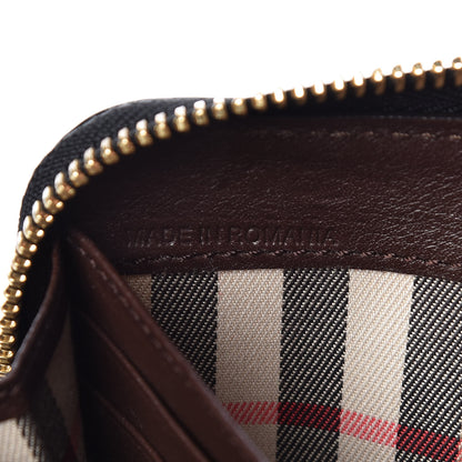 Burberry Calfskin Ziggy Zip Around Wallet Brown 6 of 11