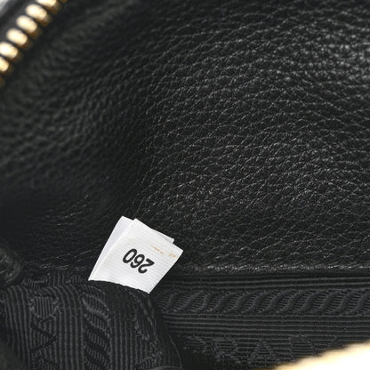 Prada Vitello Daino Logo Belt Bag Black 7 of 12