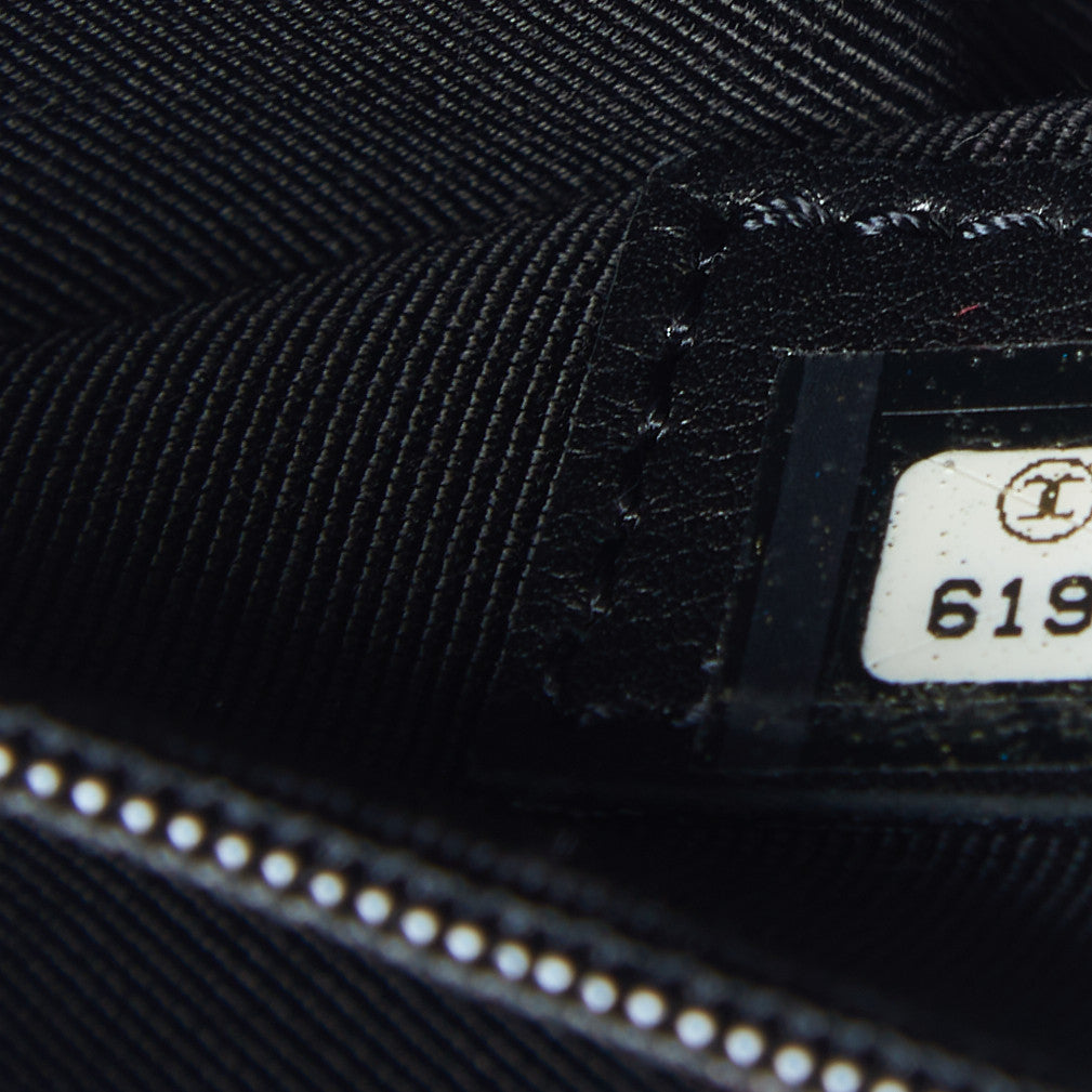 Calfskin Cerf Executive Shopper Tote Black