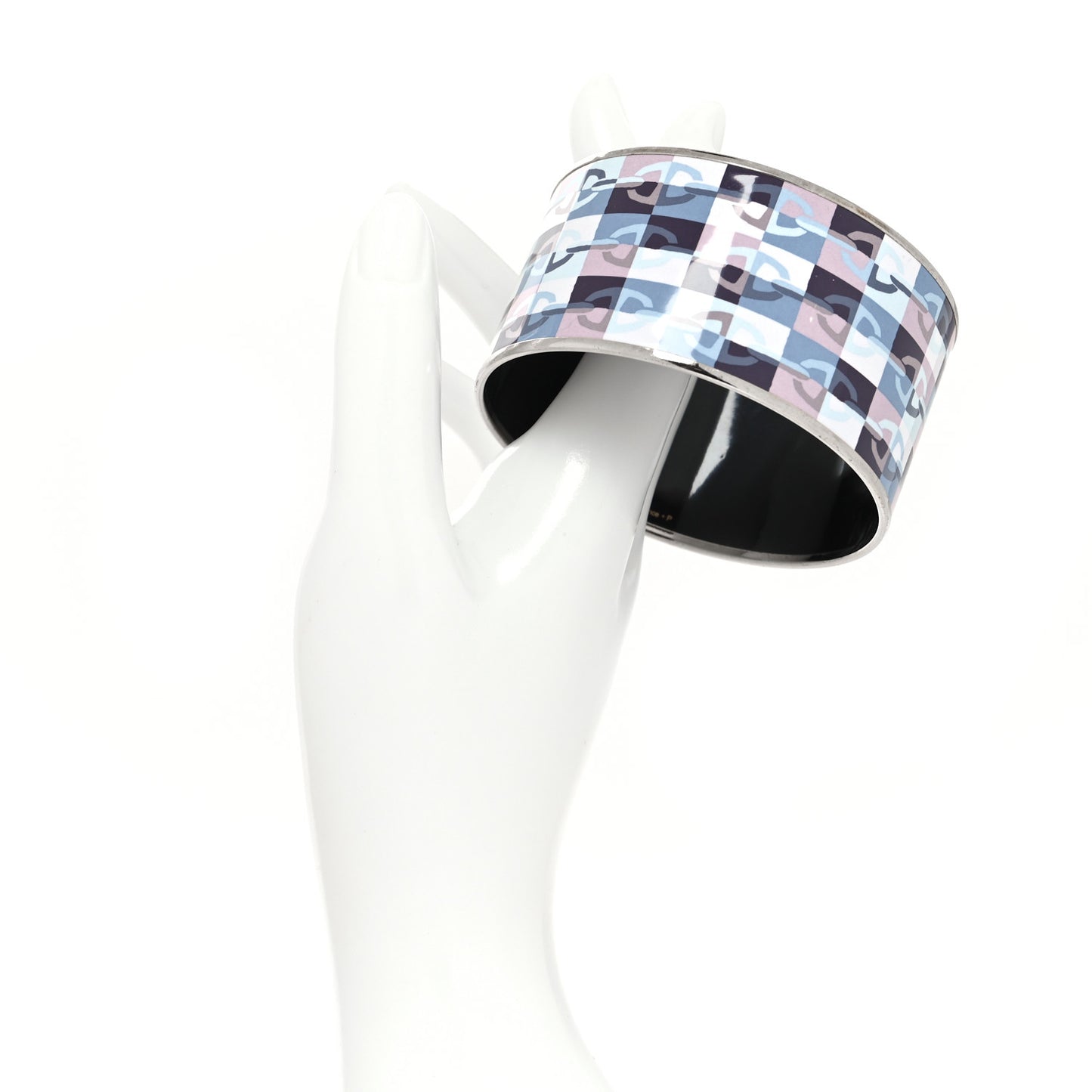 Enamel Printed Extra Wide Optique Chaine D'Ancre Bracelet 70