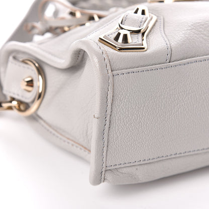 Balenciaga Chevre Gold Metallic Edge Hardware Mini City Gris Perle 5 of 10