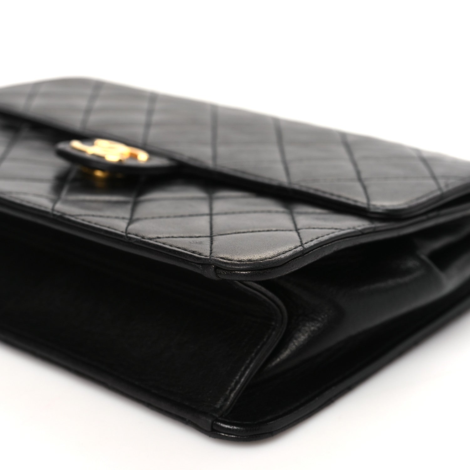 Chanel Lambskin Quilted Small Single Flap Black 10 of 10