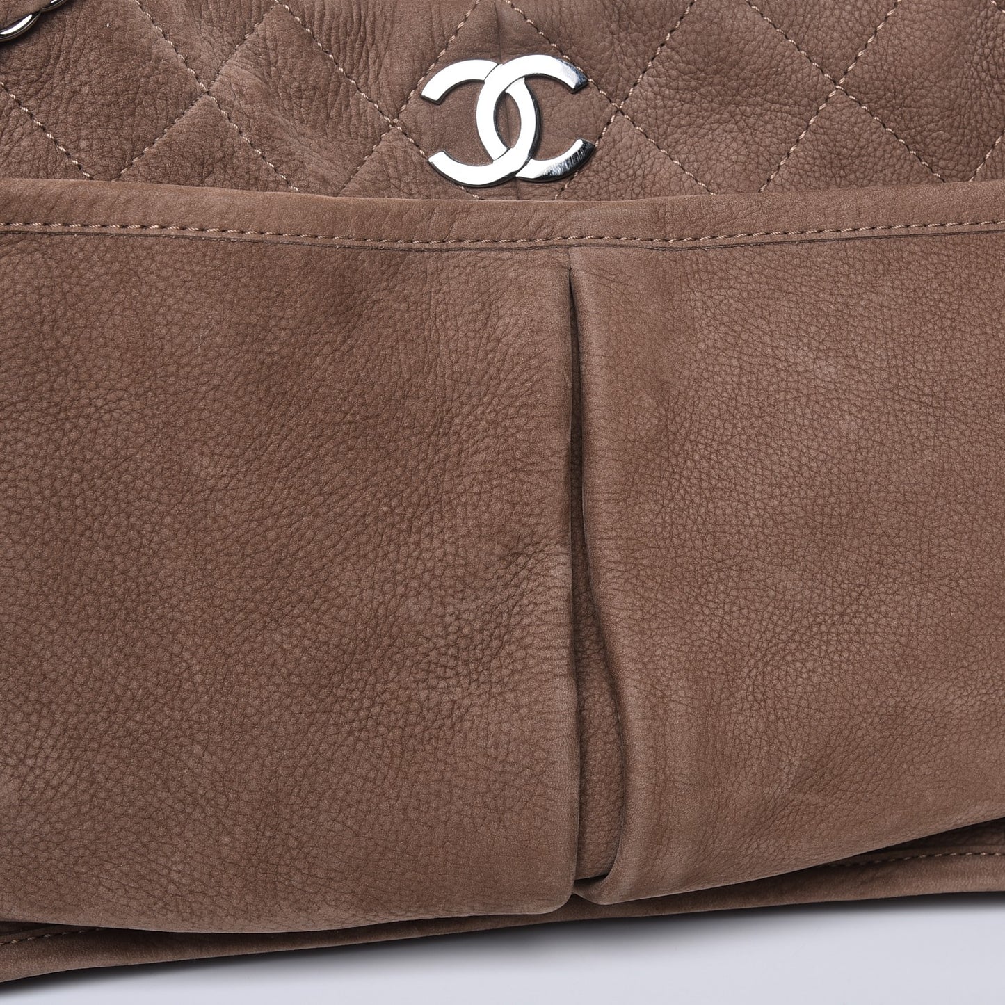 Ultra Soft Suede Calfskin Natural Beauty Tote Brown