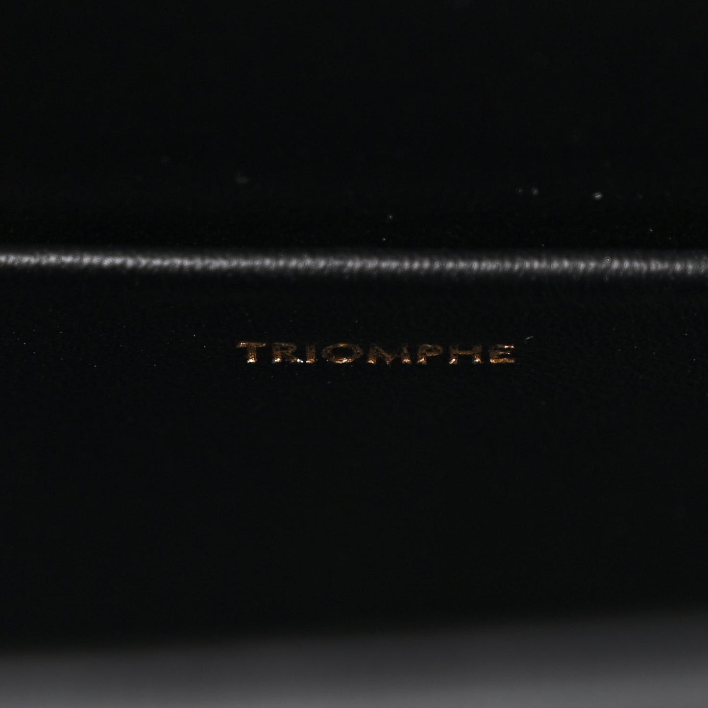 Shiny Calfskin Triomphe Chain Box Bag Black