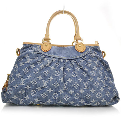 Louis Vuitton Denim Neo Cabby MM Blue 2 of 9