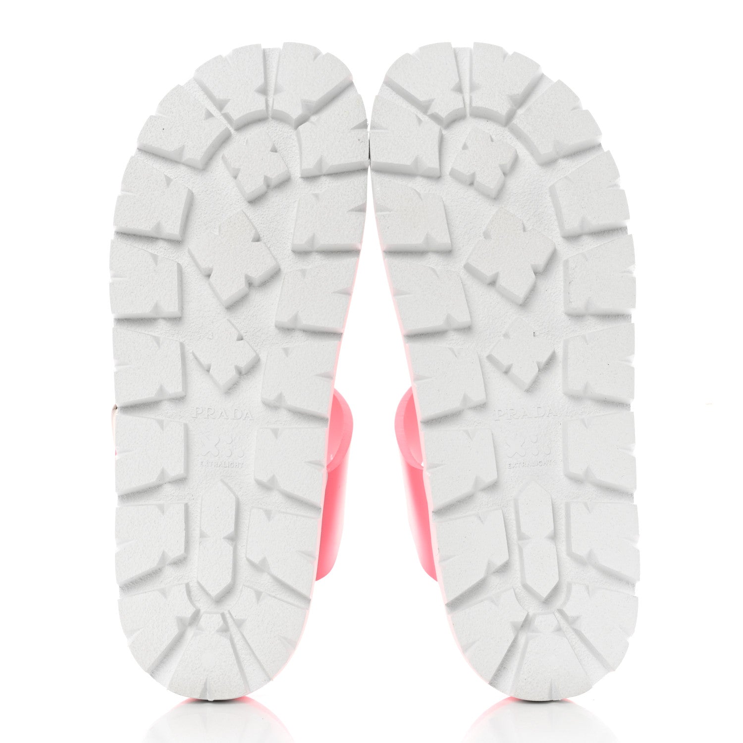 Prada EVA Rubber Buckled Lug Sole 20mm Thong Sandals 40 Begonia 5 of 9