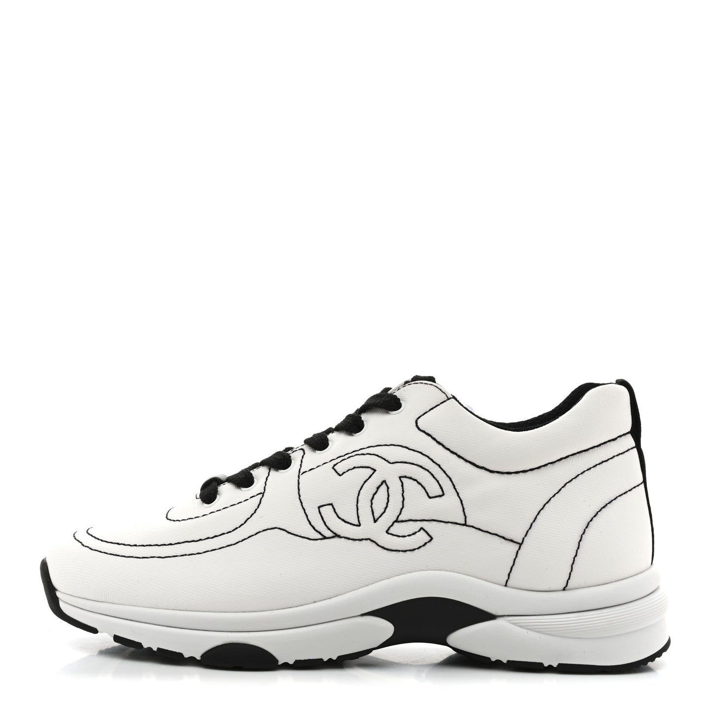 Cotton Womens CC Sneakers 38 White Black