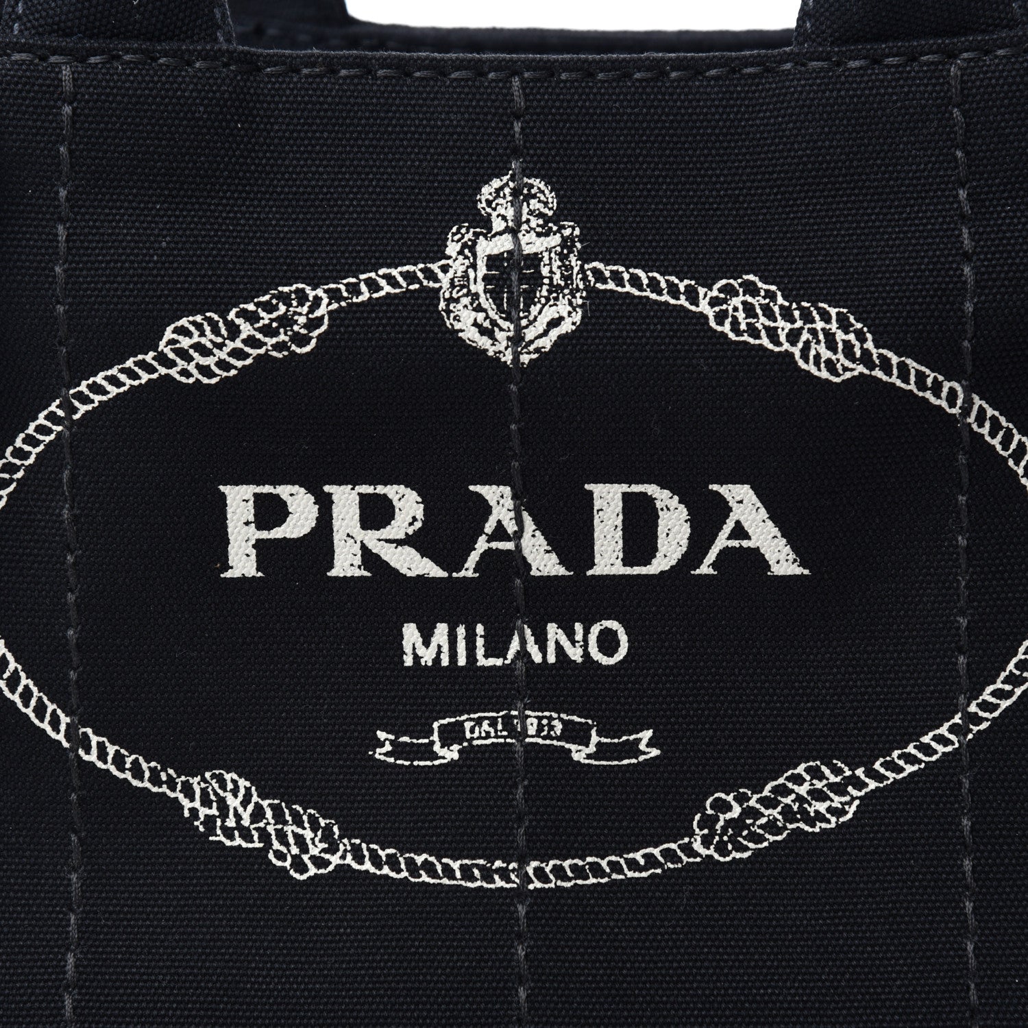 Prada Canapa Small Logo Tote Black 10 of 11