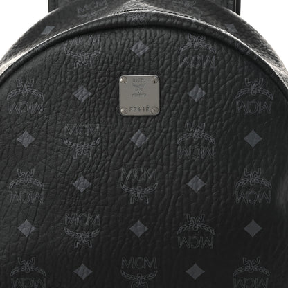 MCM Visetos Medium Side Studs Stark Backpack Black 8 of 10