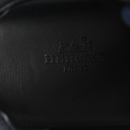 Hermes Technical Canvas Suede Goatskin Bouncing Sneakers 39.5 Marine 7 of 8