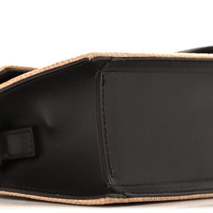 Jacquemus Raffia Smooth Calfskin Le Grand Bambino Natural Dark Brown 8 of 9