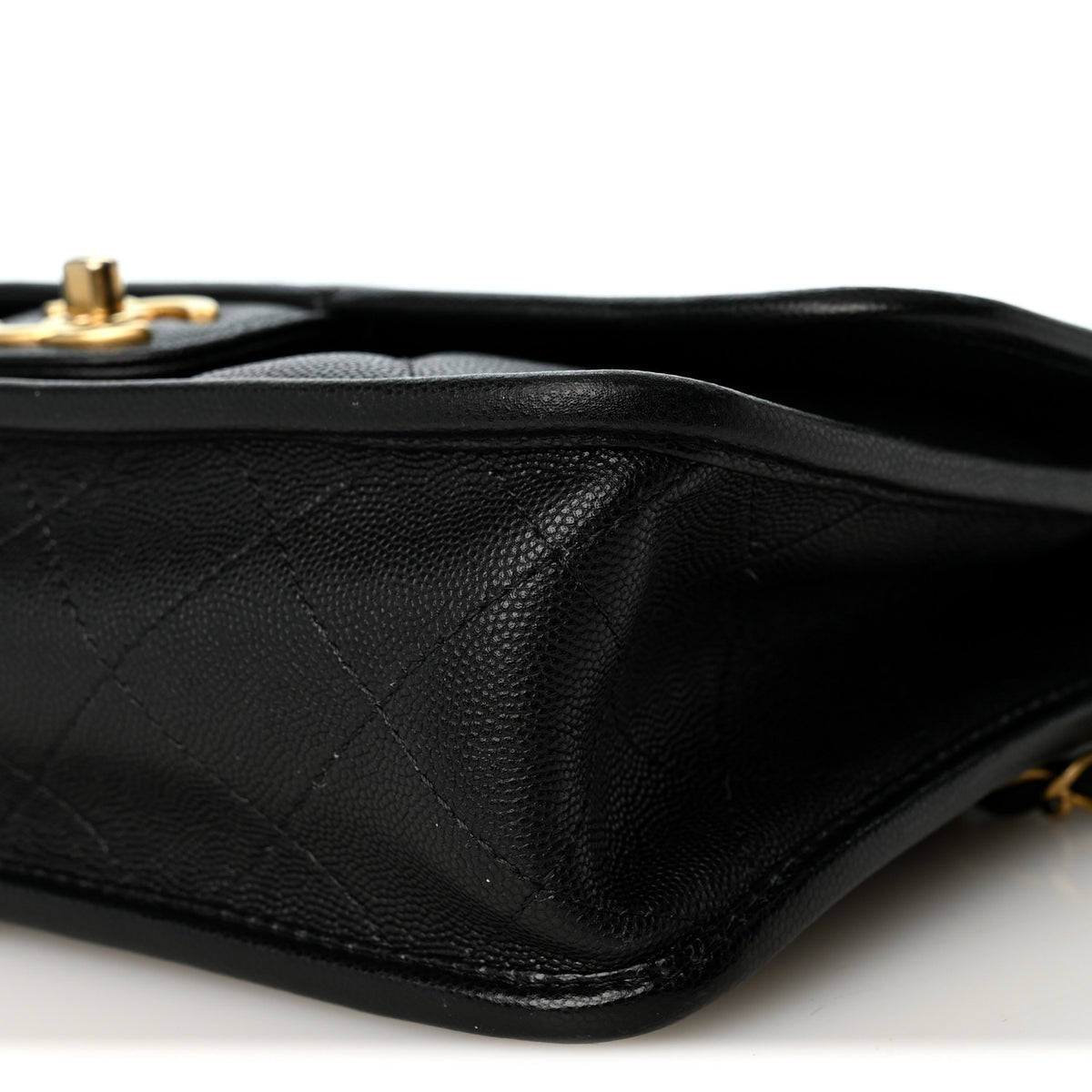 Chanel Caviar Quilted School Memory Small Top Handle Flap Black 9 of 9