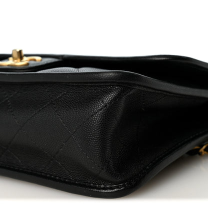 Chanel Caviar Quilted School Memory Small Top Handle Flap Black 9 of 9