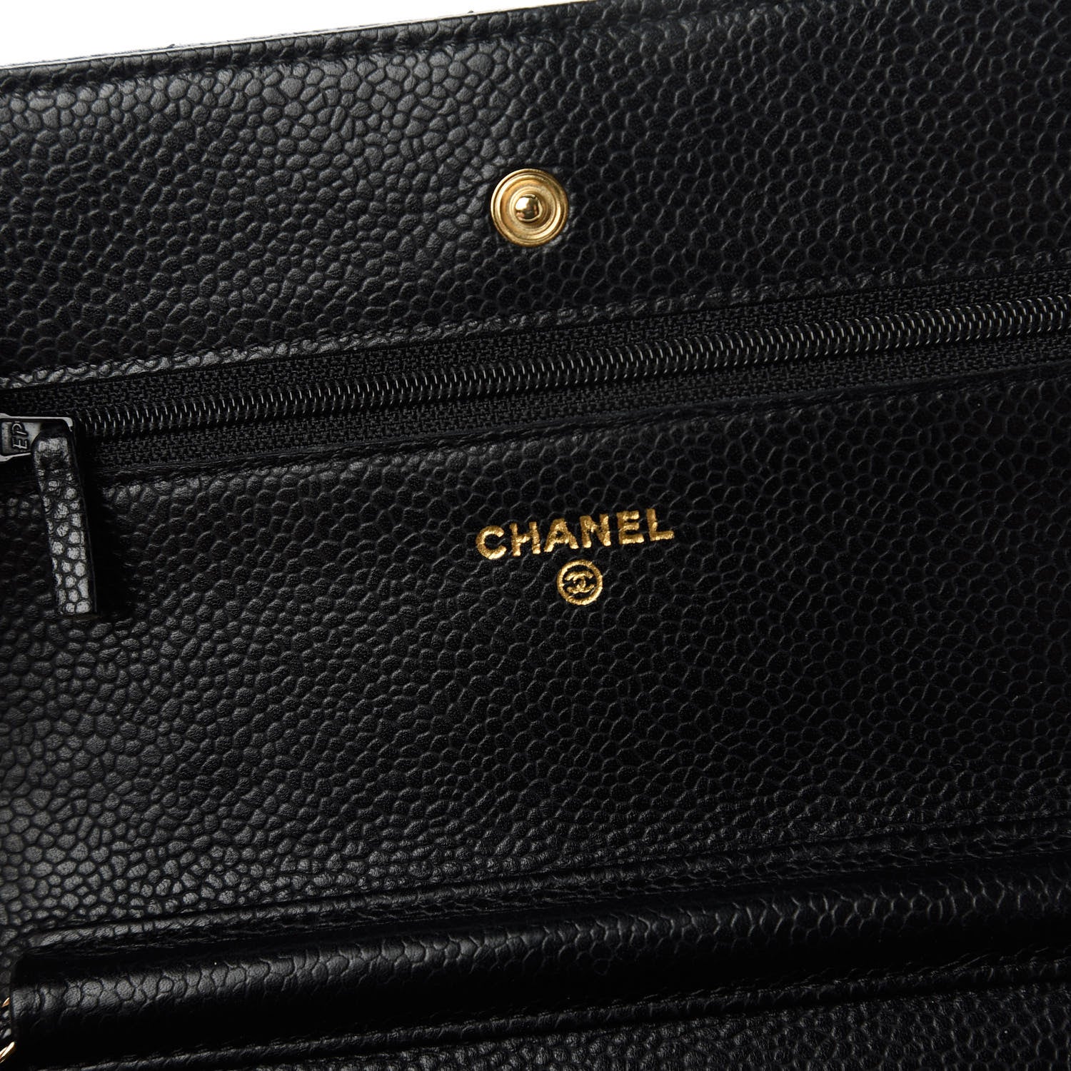 Chanel Caviar Quilted Wallet On Chain WOC Black 8 of 12