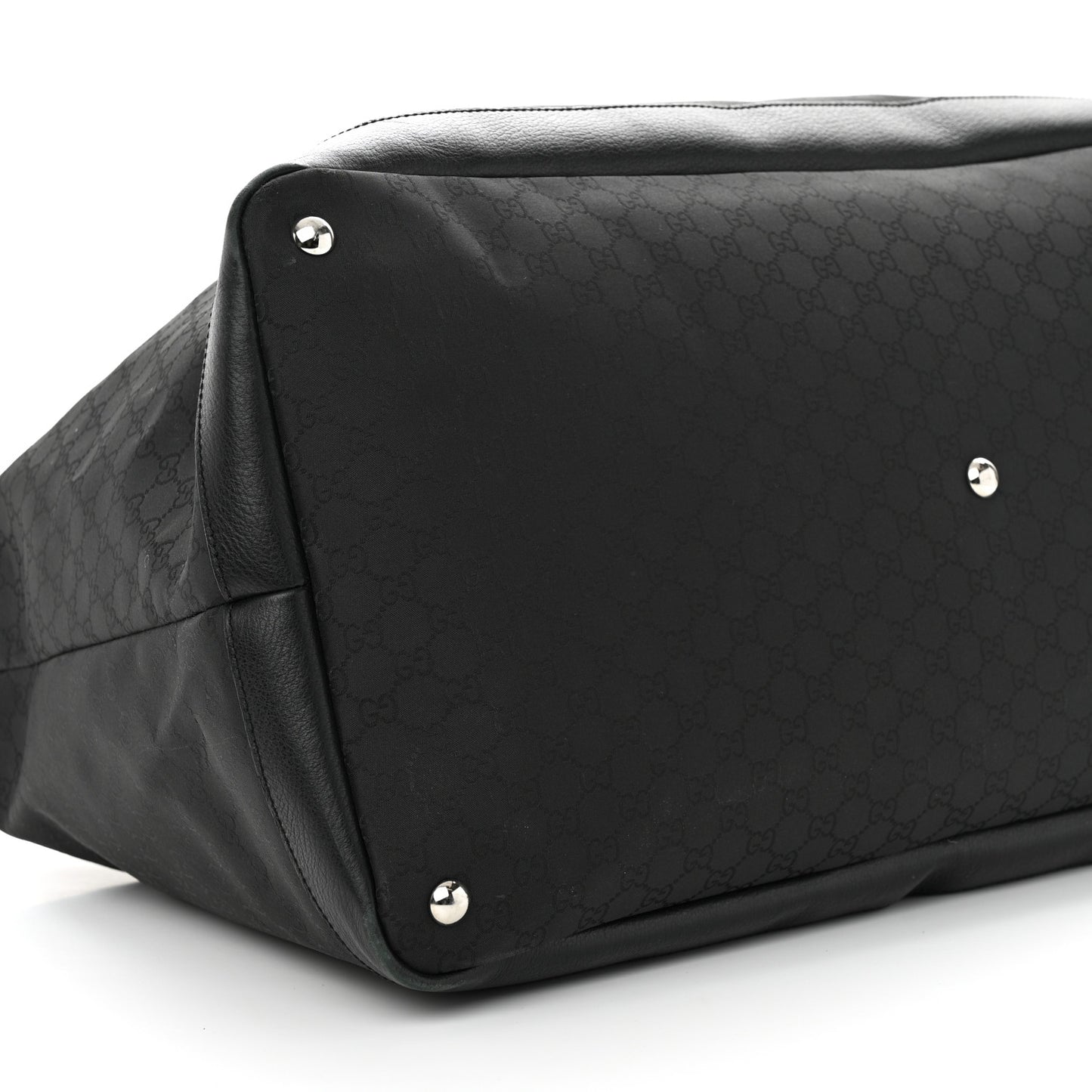 Nylon Monogram Travel Hobo Black