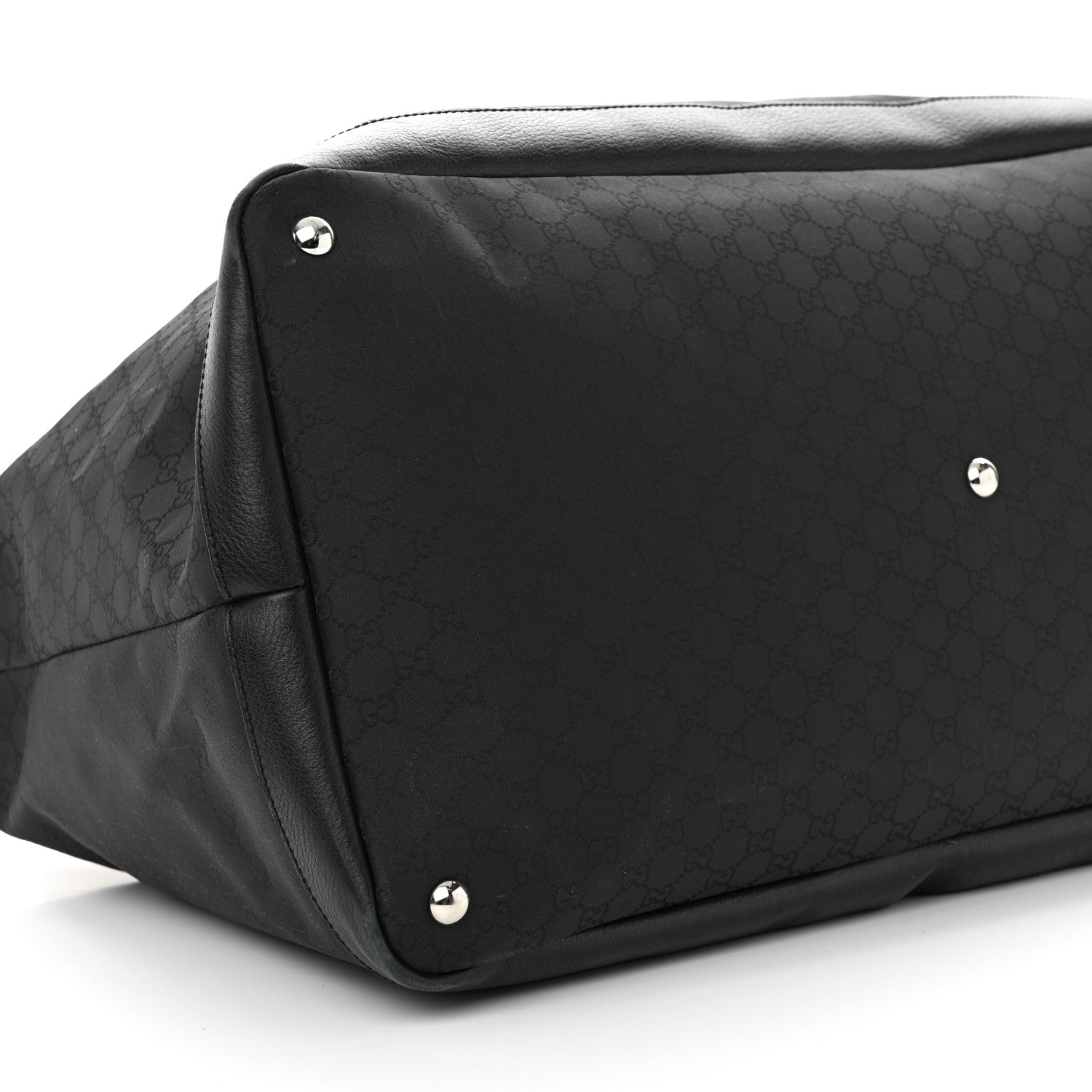 Gucci Nylon Monogram Travel Hobo Black 8 of 15