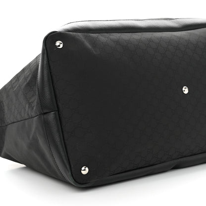 Gucci Nylon Monogram Travel Hobo Black 8 of 15
