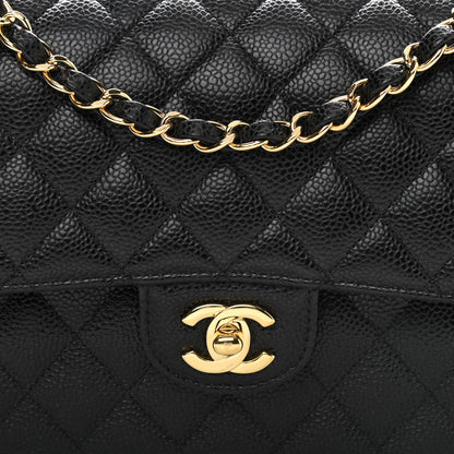 Chanel Caviar Quilted Medium Double Flap Black 8 of 10