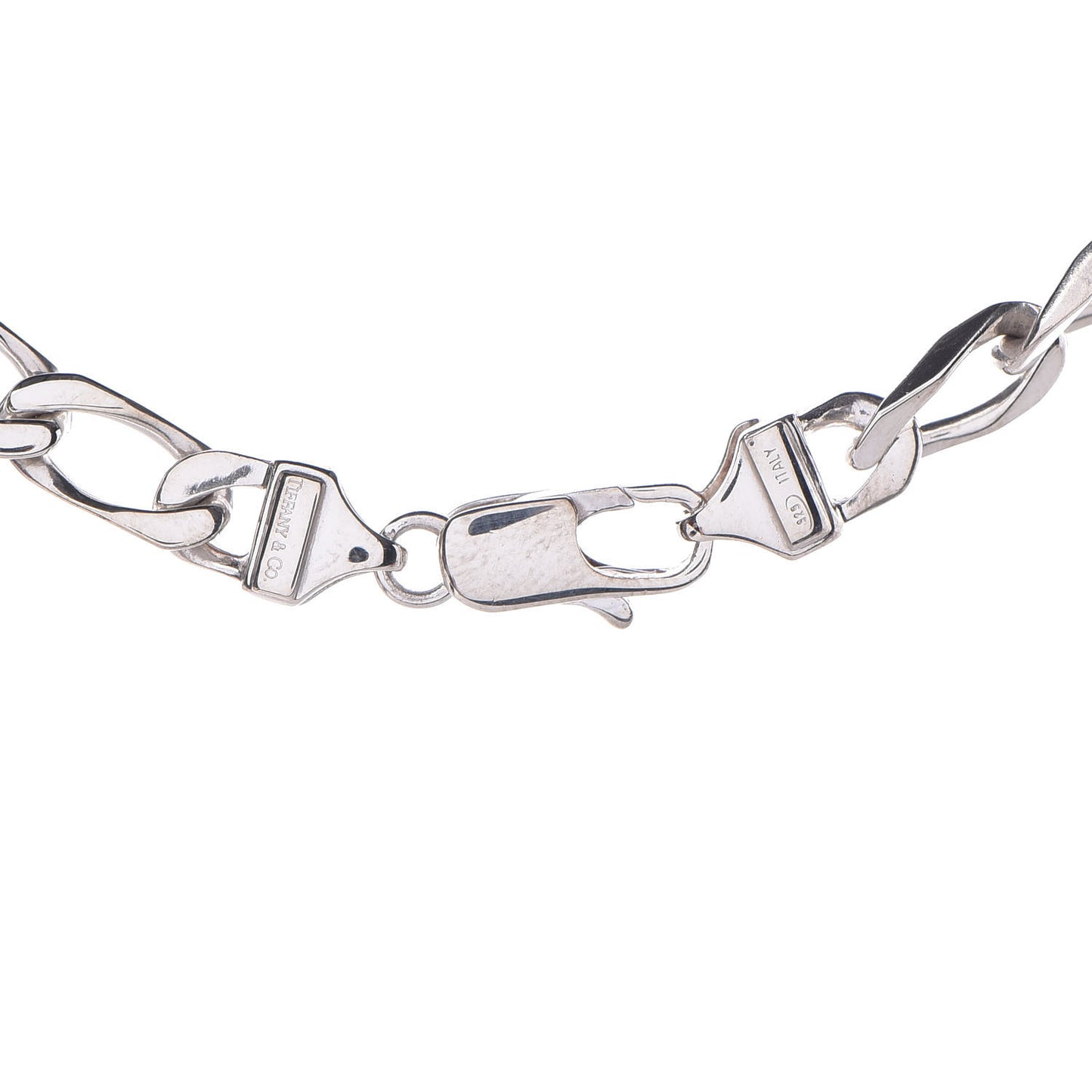 Sterling Silver 18K Yellow Gold Curb Chain Necklace