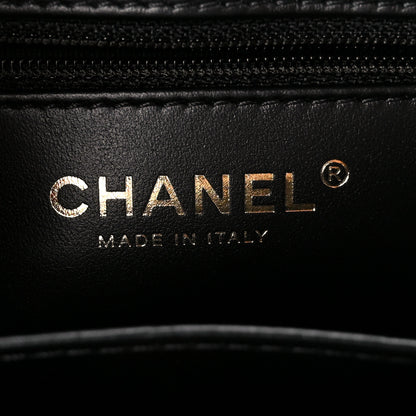 Chanel Tweed Houndstooth Quilted Nano Kelly Shopper Black White 6 of 11