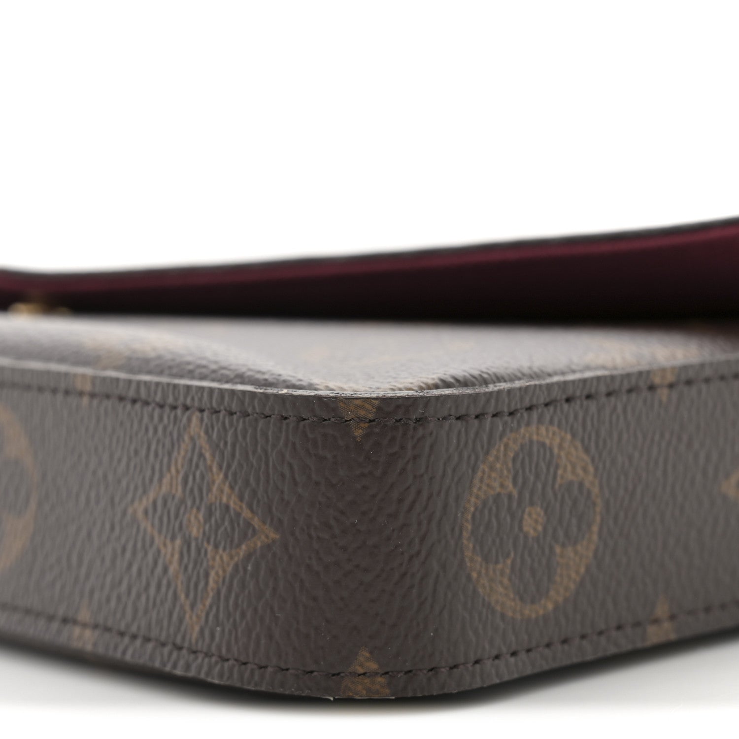 Louis Vuitton Monogram Pochette Felicie Chain Wallet Fuchsia 11 of 13
