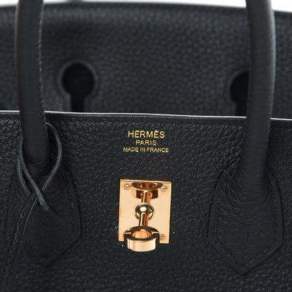 Hermes Togo Birkin 25 Black 6 of 13