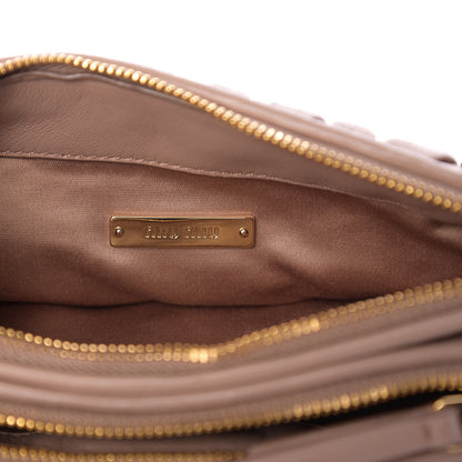 Miu Miu Nappa Matelasse Double Zip Crossbody Cammeo 5 of 9