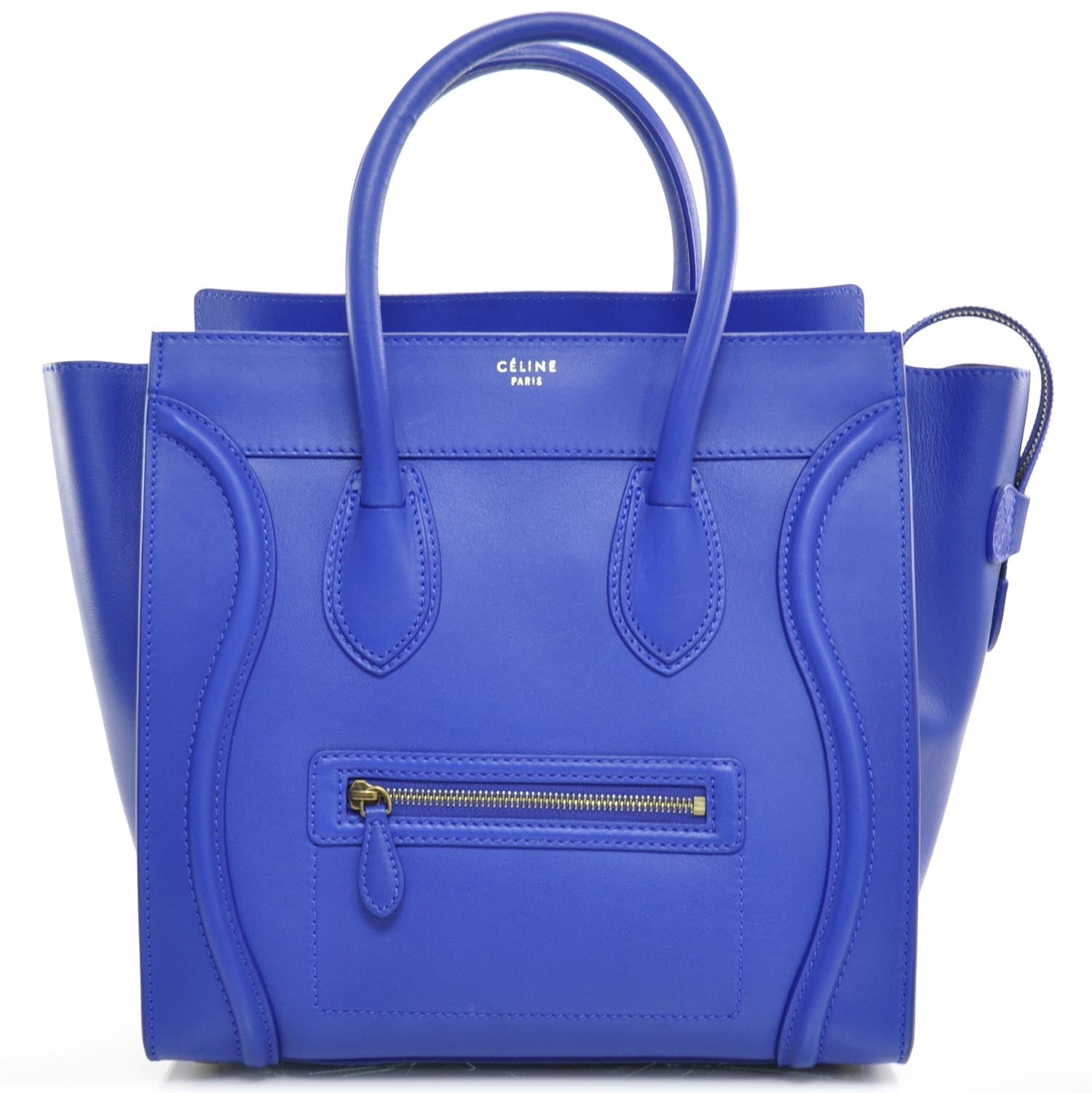 Celine Smooth Calfskin Mini Luggage Bag Cobalt 1 of 9