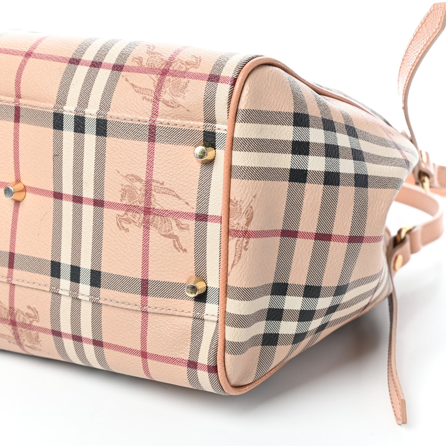 Haymarket Check Small Canterbury Tote Pale Coral Pink