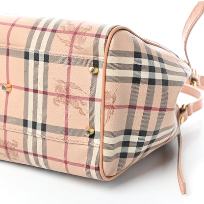 Burberry Haymarket Check Small Canterbury Tote Pale Coral Pink 12 of 12