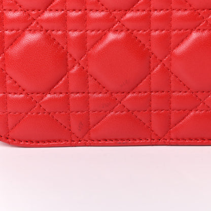 Christian Dior Lambskin Cannage Large Dioraddict Flap Red 15 of 16