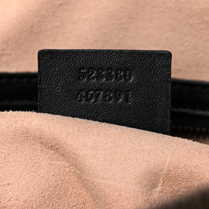 Gucci Calfskin Matelasse Mens GG Marmont Belt Bag 110 44 Black 7 of 17