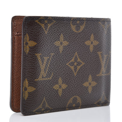 Louis Vuitton Monogram Mens Porte-Billets 3 Card Billfold Wallet 3 of 9