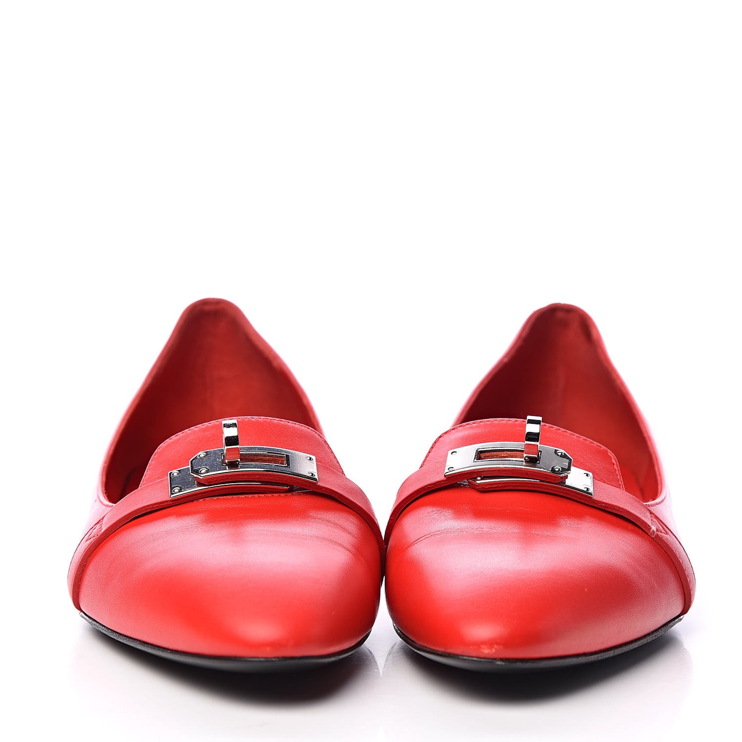 Calfskin Pegase Ballerina Flats 39 Rouge Piment