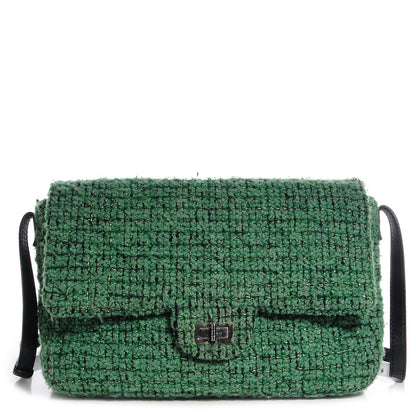 Chanel Tweed Easy 2.55 Reissue XXL Maxi Flap Green 1 of 8