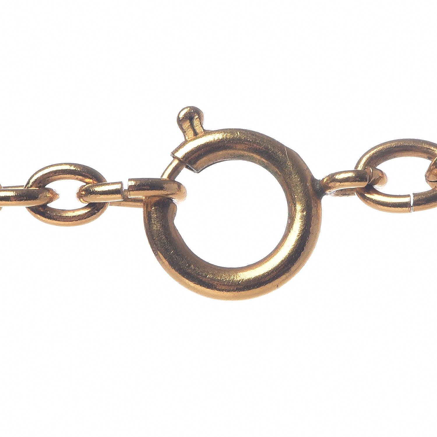 Chanel Quilted CC Necklace Gold 5 of 6