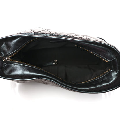 Chanel Iridescent Aged Calfskin Quilted Medium Gabrielle Hobo Black 5 of 9