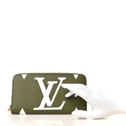 Louis Vuitton Monogram Giant Zippy Wallet Kaki White 2 of 6