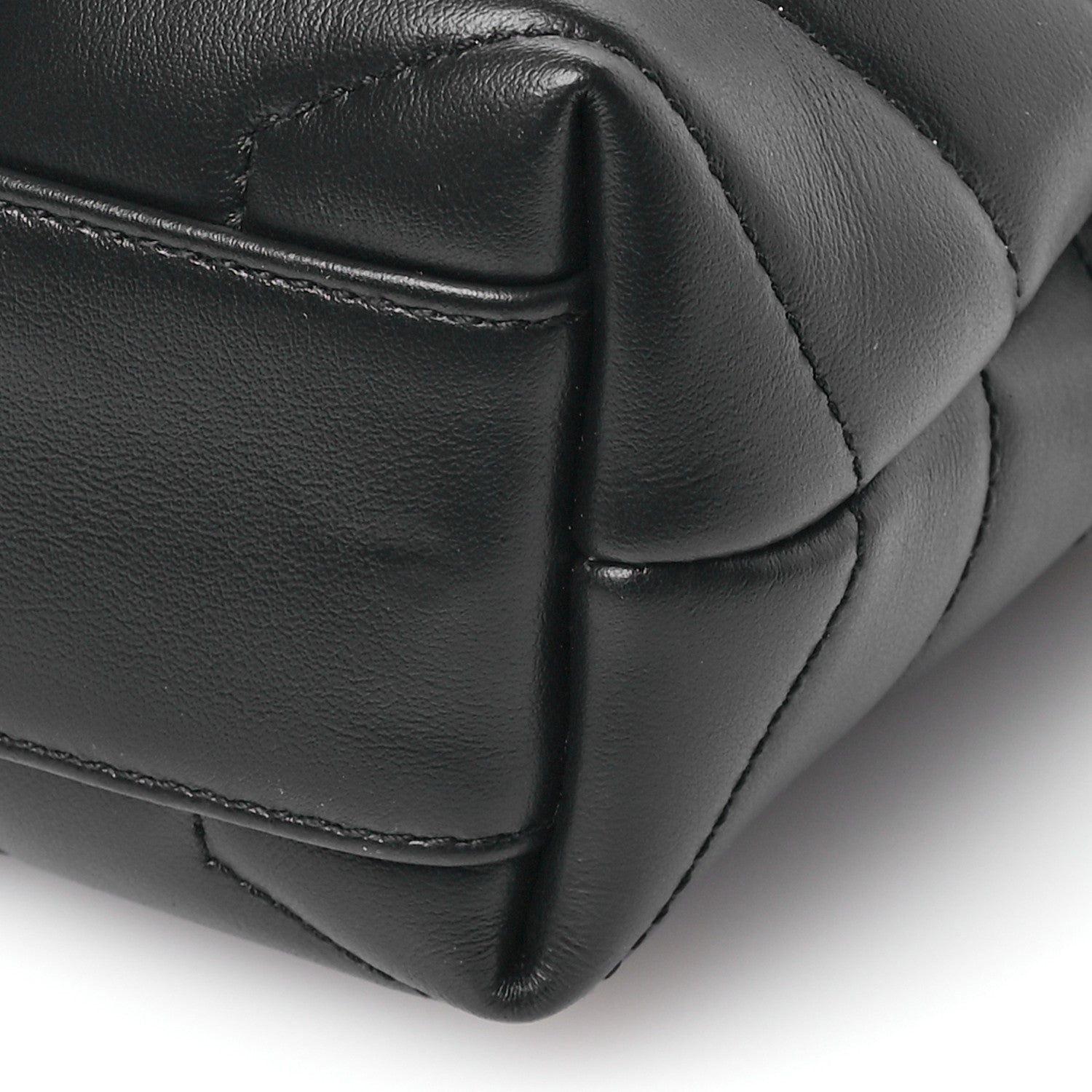 Saint Laurent Calfskin Y Quilted Monogram Monochrome Toy Loulou Crossbody Bag Black 10 of 11