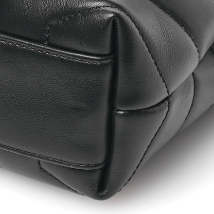 Saint Laurent Calfskin Y Quilted Monogram Monochrome Toy Loulou Crossbody Bag Black 10 of 11