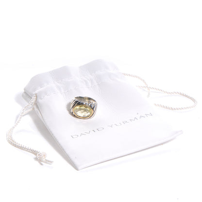 David Yurman Sterling Silver 18k Gold Citrine Ring 5 5 of 5