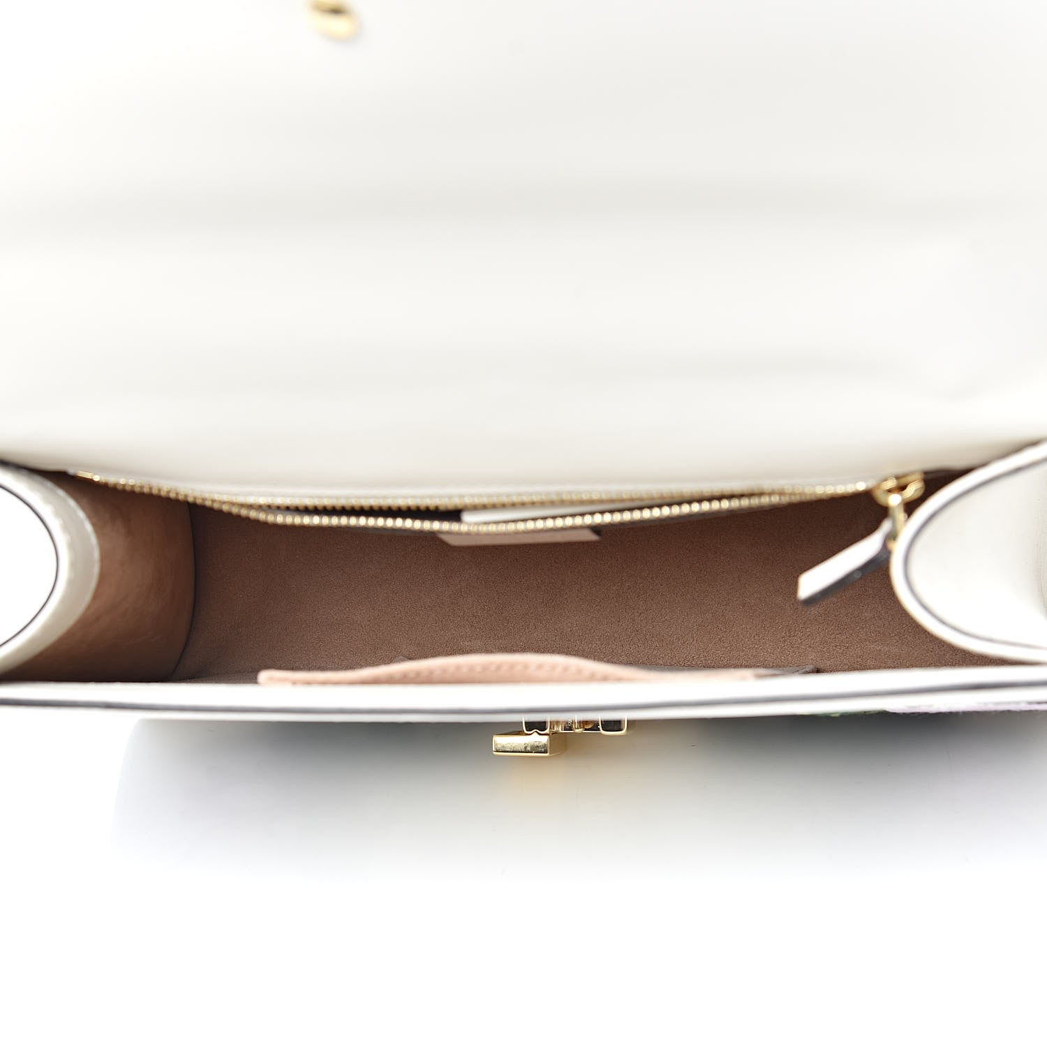 Gucci Calfskin Embroidered Small Sylvie Shoulder Bag White 6 of 14